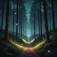 calming, whimsical journey through enchanted woods