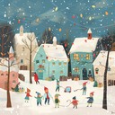 cheerful holiday lullaby with playful rhythms and festive tones