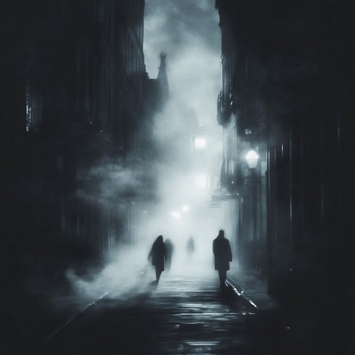 An instrumental hip hop track that combines eerie, haunting melodies with deep urban beats, creating a chilling and atmospheric soundscape inspired by deserted city streets and ghostly apparitions.