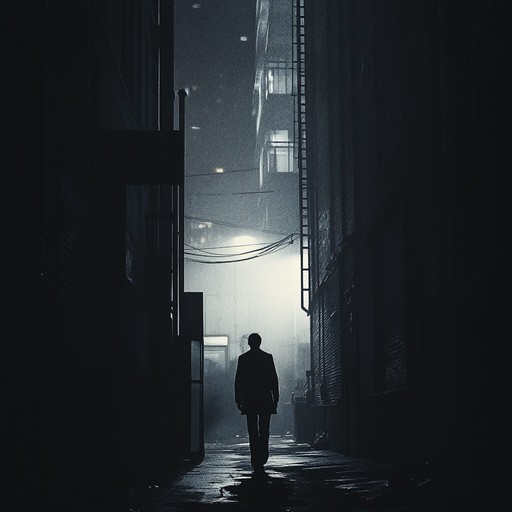 An intense instrumental hip hop piece featuring deep bass and eerie synths, evoking a menacing urban atmosphere after dark.