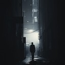 a dark instrumental hip hop track with ominous city vibes