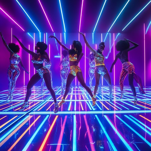 Experience the jubilant fusion of upbeat disco rhythms and the dazzling glamour of rock, perfect for a lively night of dancing under neon lights and mirror balls.