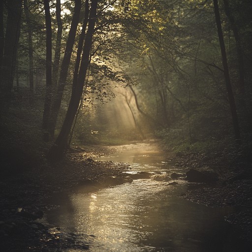 This symphony draws inspiration from the early morning forest, with orchestral elements that softly intertwine to produce a peaceful, reflective atmosphere. Woodwinds simulate bird songs, strings emulate rustling leaves, and subtle percussion captures the serene flow of a distant brook.