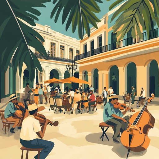 An energetic instrumental piece blending traditional rumba rhythms with modern flair, evoking the vibrant spirit of cuban dance and culture.