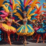 uplifting, rhythmic celebration of carnival spirit