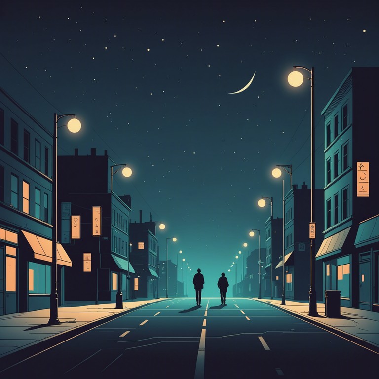 A single electric guitar plays a haunting, yet hopeful melody that reflects the contrasting feelings of loneliness and the possibility of new beginnings amidst the backdrop of brightly lit city streets. The track invites listeners to feel the solitude that comes with being alone in a bustling city at night.