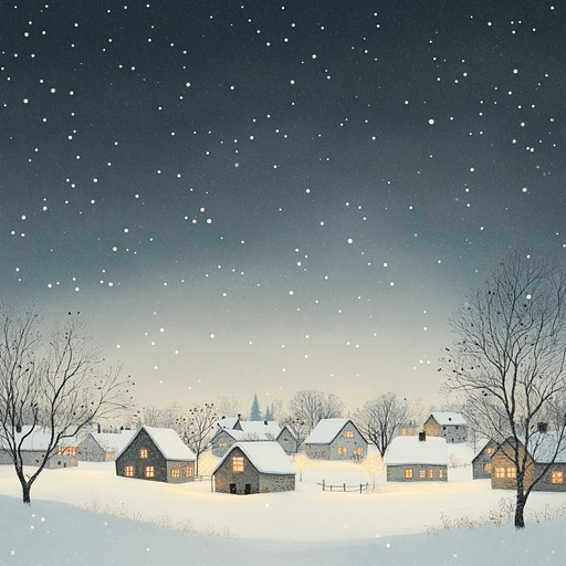 Imagine a quiet night where soft chime sounds gently float across a snowy village, echoing the calmness and warm spirit of christmas. The music captures every delicate aspect of winter's charm, leaving listeners wrapped in a blanket of tranquil sound.