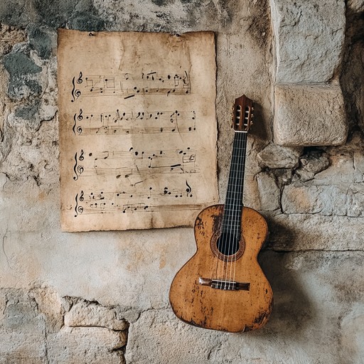 In this track, a classical guitar delicately plucks through centuries old tunes, evoking the ambiance of a majestic, forgotten civilization where music was the soul of society. The soft, intricate playing invites listeners on a journey through time, exploring the depths of human emotion and ancient wisdom preserved in melody.