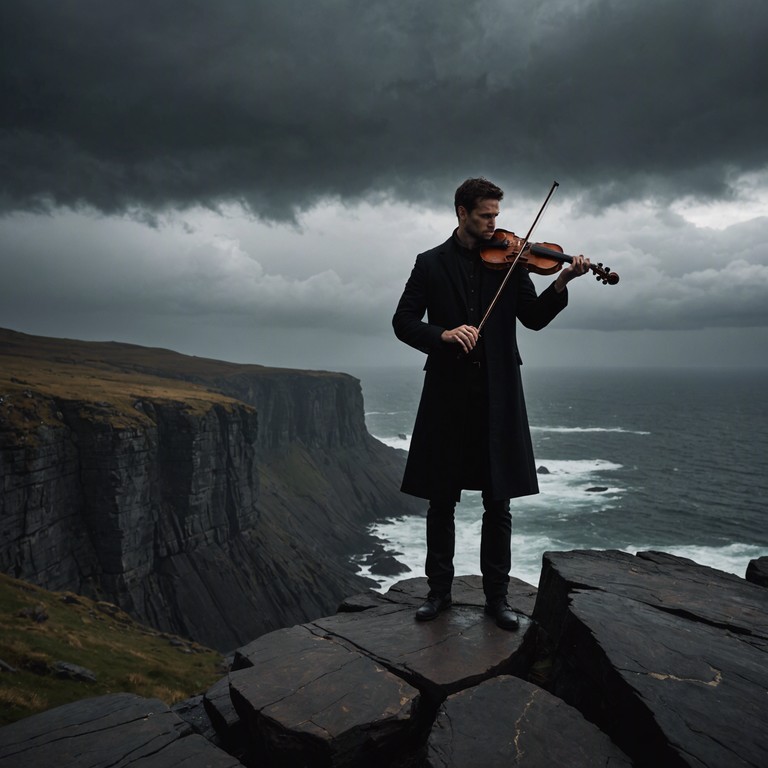 In this track, the depths of symphonic rock are explored, blending the grandeur of an orchestra with the raw, emotional power of rock to create a brooding, intense atmosphere. The use of a violin adds a poignant touch to the arrangement, enhancing the depth and darkness of the piece, creating a narrative that speaks of internal battles and the contrasts that define the human condition.