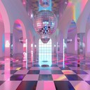 an upbeat glittery disco track full of fun and dance