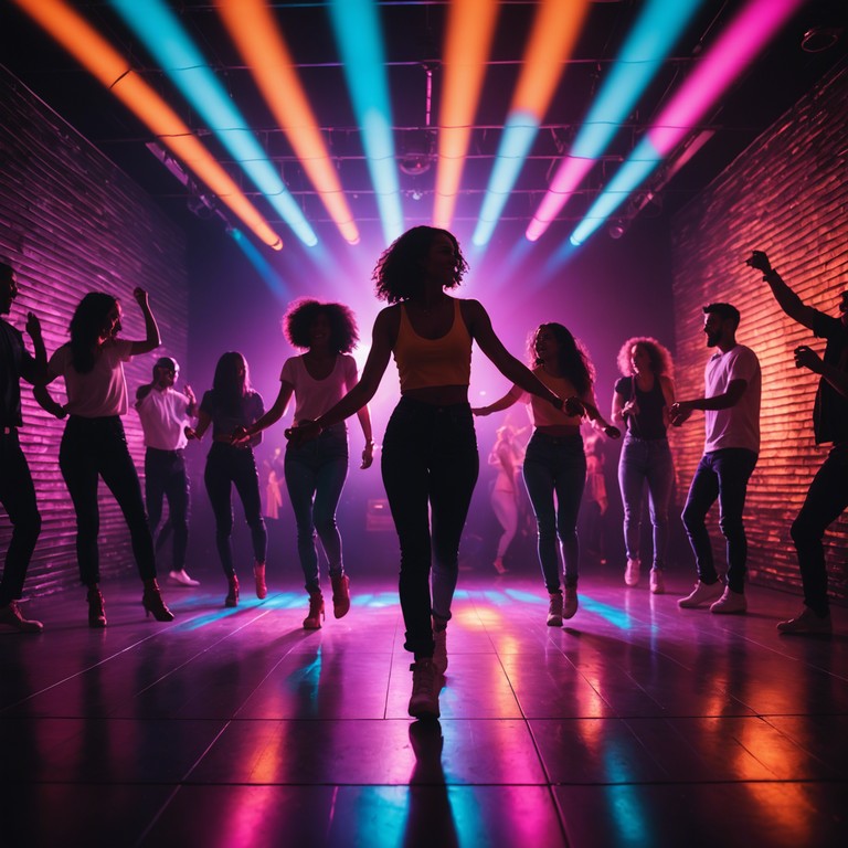 Imagine a lively discotheque filled with vibrant lights and energetic dancers moving rhythmically to the unstoppable beat. A testament to the golden era of disco, this track features buoyant rhythms that encapsulate the spirit of a never ending dance party, making every listener feel uplifted and eager to join the groove.