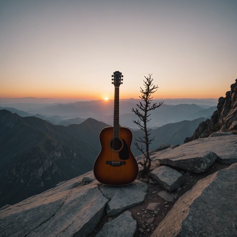 This track presents a journey of spiritual awakening and introspection, where the ethereal guitar strings weave through a soundscape filled with echoes of wisdom and deeper understanding. The melody rises and dips, symbolizing the spiritual ebbs and flows one encounters on a path to enlightenment.