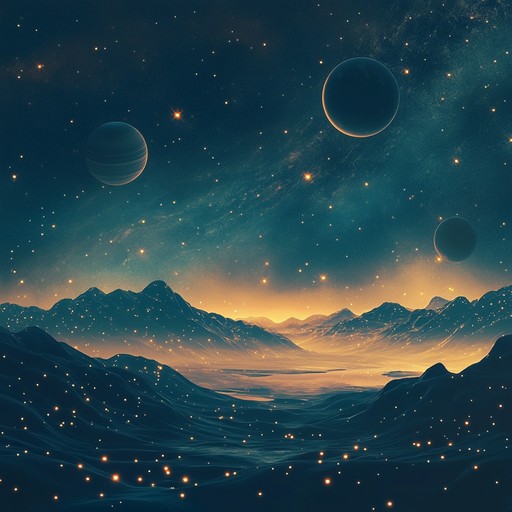 A mystical piece with cosmic melodies, combining ambient synths and surreal soundscapes. This track is designed to evoke the feeling of drifting through the universe, exploring new dimensions.