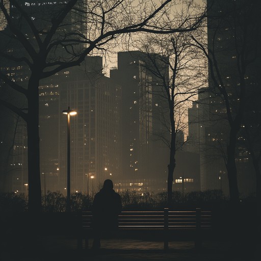 A chilled instrumental hip hop piece featuring soft piano and subtle beats, capturing the essence of solitary walks through quiet city streets. The track fuses smooth rhythms with ambient soundscapes to evoke a sense of introspection and nostalgia.