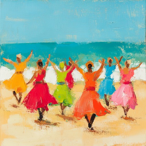 This instrumental piece captures a festive summer celebration with lively cumbia rhythms, inviting listeners to dance and enjoy the joyous atmosphere. Bright percussion, accordion, and bass create an energetic and impactful mood.