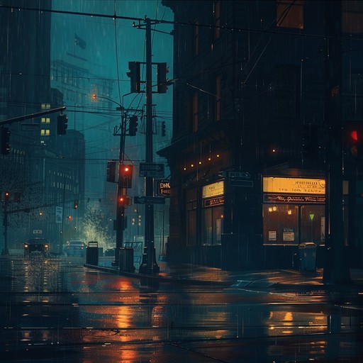 Imagine walking alone through dimly lit city streets as rain softly falls, the night is silent save for the soulful wail of a saxophone echoing through empty alleyways. It is a journey through memories and emotions, with each note capturing the essence of longing and nostalgic reflection.