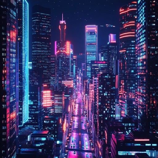 Dive into the electric nightlife, where vibrant beats pulse through neon lit streets, creating a hypnotic blend of anticipation. This thrilling chillwave track builds an atmosphere of mystery and excitement with its layered synths, echoing bass lines, and rhythmic structures reminiscent of late night wanderings through the city.