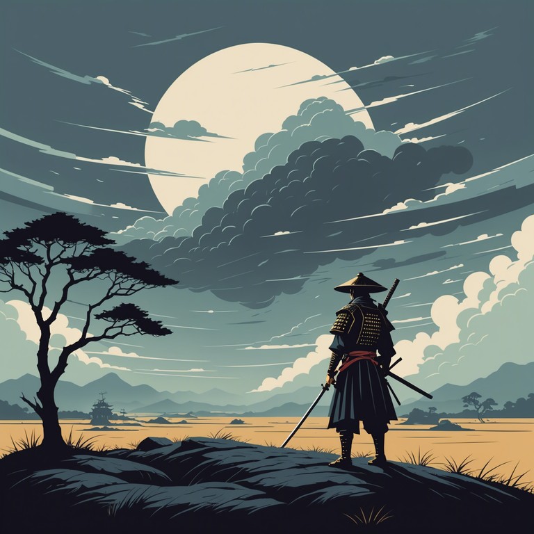 This track encapsulates the raw, unbridled fury of a ronin warrior, combining traditional japanese instruments with modern rock influences to create a powerful, dynamic backdrop perfect for high stakes anime battles. The fusion of traditional japanese scales with aggressive guitar riffs and pounding drums evokes a narrative of struggle, betrayal, and vengeance.