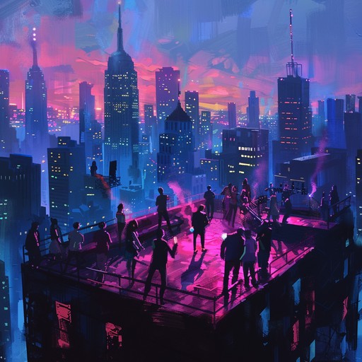 Feel the electric pulse of the night, as dramatic and catchy dance beats swirl around you. This track seamlessly blends pop rhythms with emotionally charged melodies, capturing the high energy vibe of a neon lit dance floor.