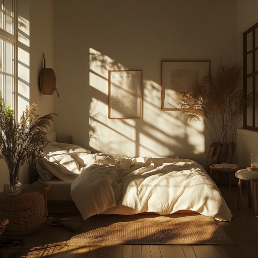 Immerse yourself in a tender, light hearted guitar tune that reflects the serenity of basking in a sunlit room. This relaxing instrumental carries gentle waves of sound, perfect for winding down and enjoying a peaceful moment.