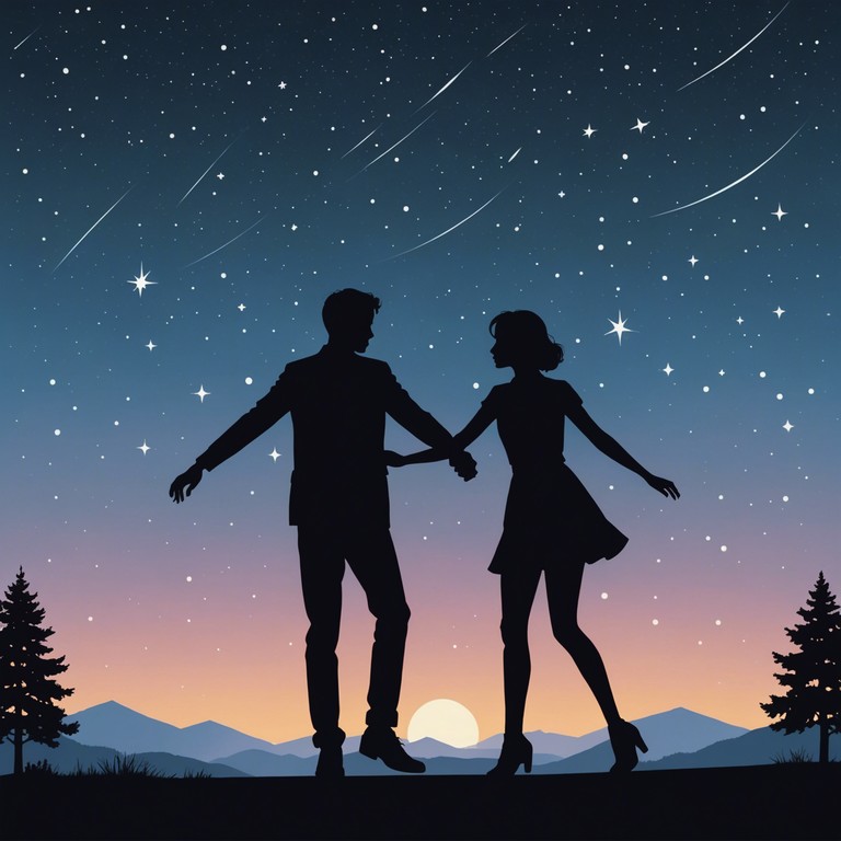 Imagine a perfect evening where the sky is dotted with stars and the air vibrates with the rhythm of mambo, leading lovers into a dance that feels like it's suspended in time.