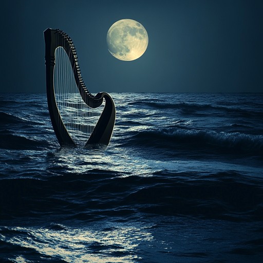 A mesmerizing instrumental piece where delicate harp melodies intertwine with ambient ocean sounds, evoking a peaceful and meditative underwater journey.