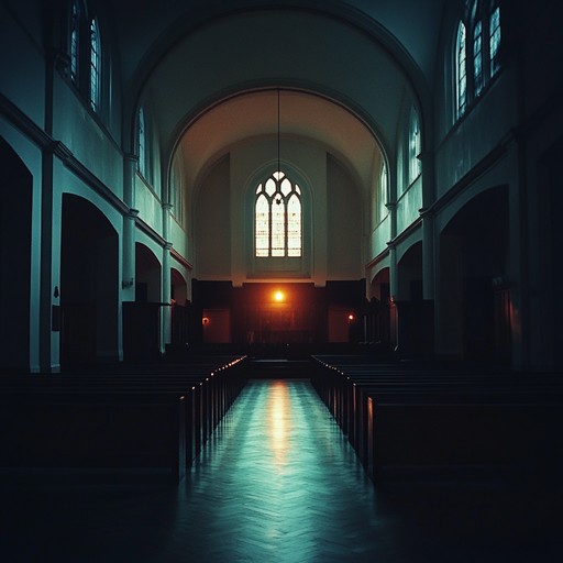 A spine chilling mixture of eerie psychedelic sounds with ethereal gospel harmonies, creating an unsettling yet captivating experience that transports the listener to a surreal, otherworldly church. Echoing organs and wailing chants resonate throughout dark reverberating spaces, evoking both spiritual ecstasy and lurking dread.