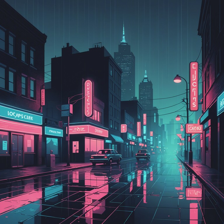 The composition uses a vibraphone's unique tones to blend seamlessly with new jack swing influences, recreating the vibe of a shadowy, introspective city walk under the neon lights in the late hours.