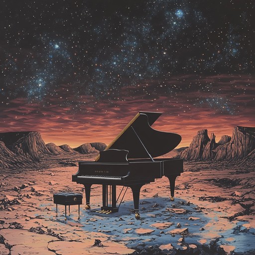 This piece combines modern classical elements with ethereal atmospheres to evoke an otherworldly dreamscape. The piano's haunting melodies and dynamic crescendos create a mystical, reflective journey to celestial realms.