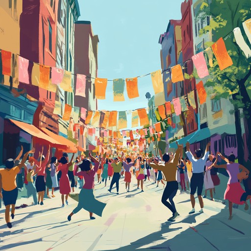 This instrumental composition brings the excitement and energy of a city block party to life. Featuring driving synths, energetic drums, and groovy bass, it's perfect for capturing the joyful and communal spirit of urban celebrations.