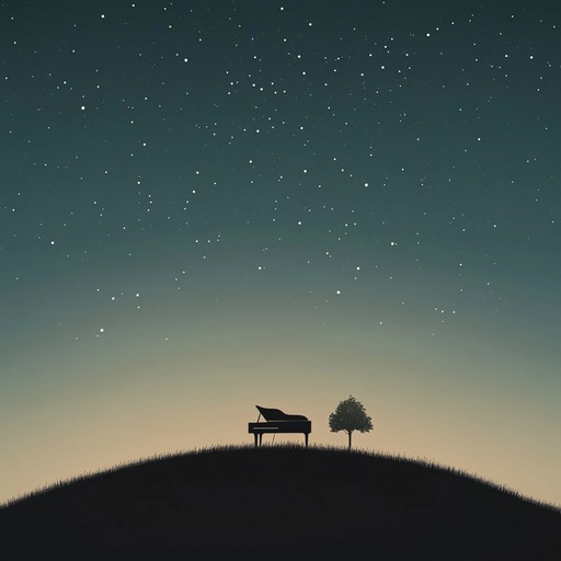 A gentle piano melody unfolds under the quiet embrace of night, leading listeners through a journey of inner peace and contemplation. The minimalist composition allows for moments of silence and subtlety, enhancing the serene atmosphere.