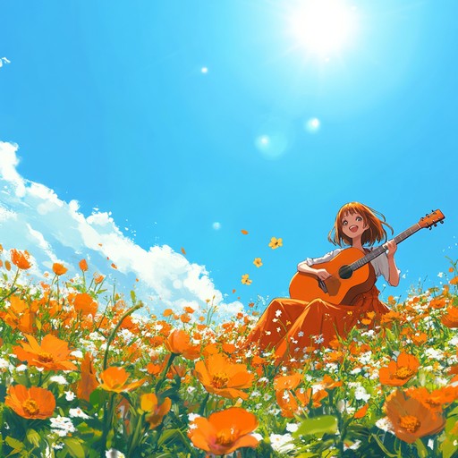 A joyful and spirited instrumental piece inspired by anime music, featuring vibrant melodies and lively rhythms that encapsulate the excitement of summertime. The track conveys feelings of happiness, friendship, and the thrill of new adventures under the sun.