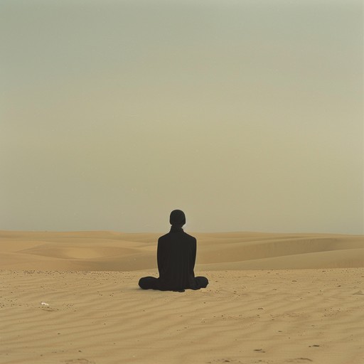 A sparse and ethereal composition that evokes the vast emptiness and serene beauty of a desert landscape. Featuring delicate layers of traditional middle eastern instruments like the oud and ney flute, accompanied by subtle electronic textures and atmospheric soundscapes. The track slowly evolves, creating a hypnotic and meditative atmosphere that transports the listener to a place of tranquility and introspection.