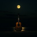 mournful guitar weeping under somber moonlight, blues rock vibe