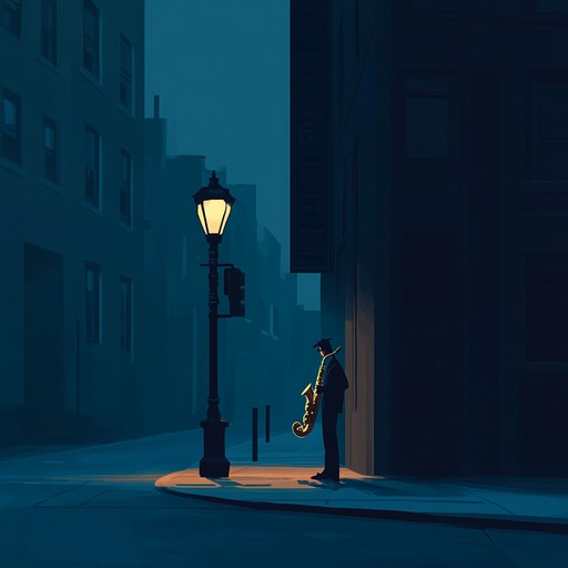 An instrumental jazz and soul fusion track featuring a melancholic saxophone melody that captures the feeling of being alone in a bustling city at night, with soft piano chords and a gentle rhythm section creating an atmosphere of introspection and longing.