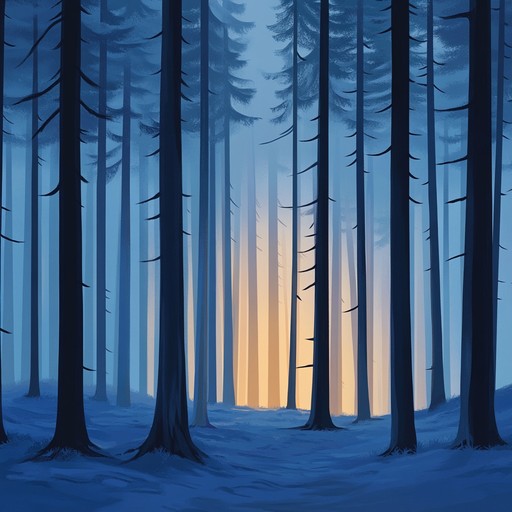 A delicate folk instrumental that captures the serene atmosphere of dusk in a pine forest, with gentle melodies that evoke feelings of peace and nostalgia.