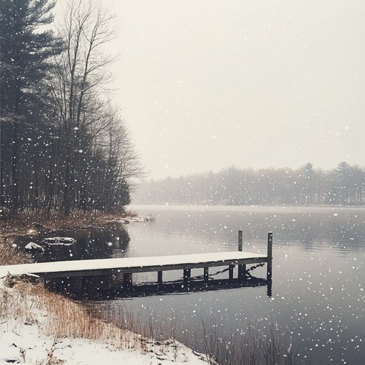 Imagine a world covered in a soft blanket of snow, under a starlit sky, where the only sound is the melodic ringing of distant bells creating a dreamscape of winter stillness.