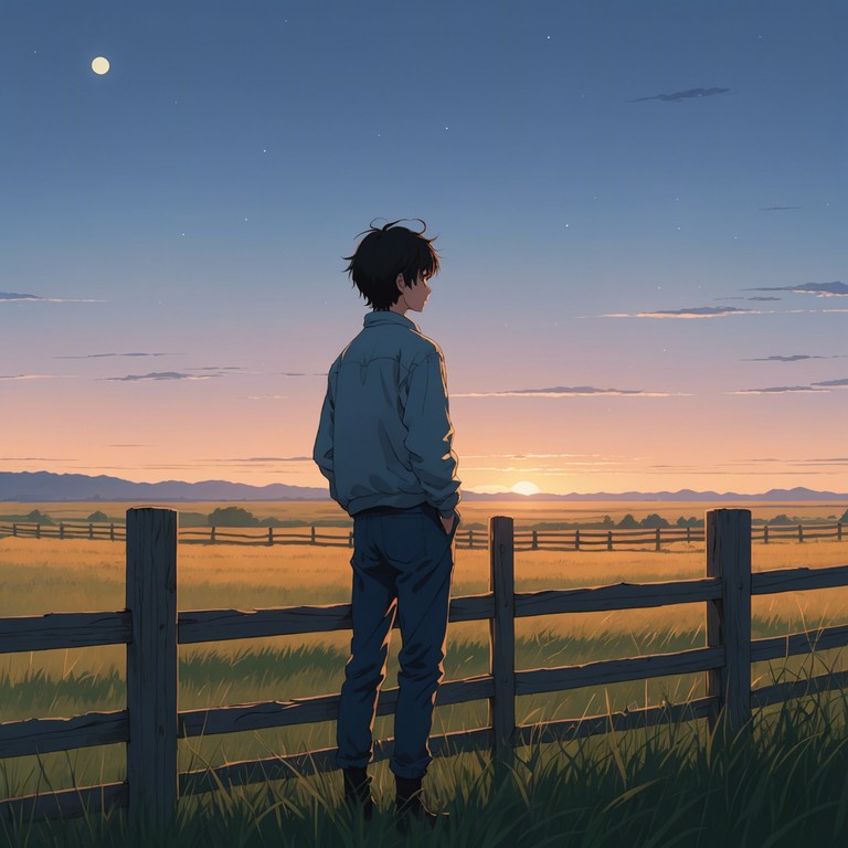 Blending the emotional depth of anime soundtracks with the down to earth, heartfelt rhythms of country music, this piece strikes a balance between two distinct worlds, crafting a peaceful yet emotionally resonant soundscape.