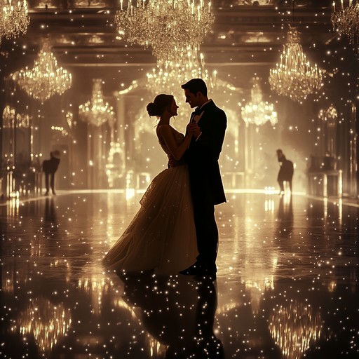 Immerse in a graceful waltz that captures the elegance of a midnight dance beneath the starlit skies. The lush orchestral arrangement envelops listeners in a captivating melody that evokes timeless romance and serene beauty.