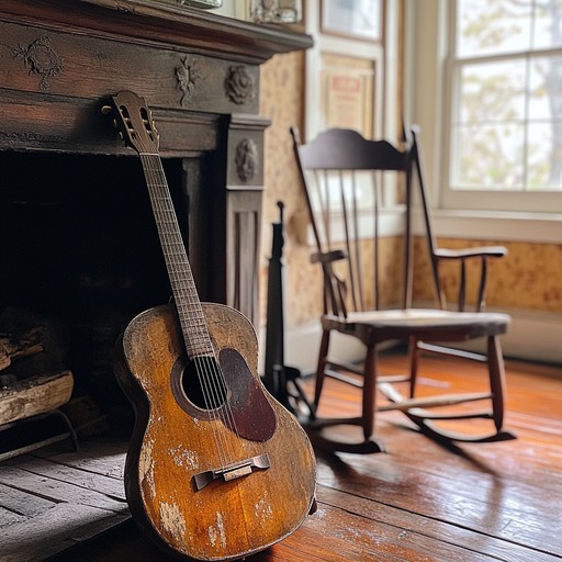 An instrumental folk piece featuring acoustic guitar and soft strings, capturing the essence of home and tender moments shared with loved ones. The melody is imbued with warmth and nostalgia, inviting listeners to peaceful reflection.