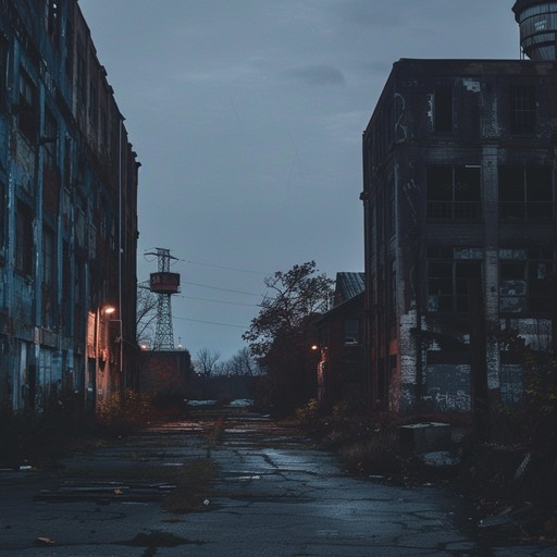 The scene is set in an old western ghost town. As evening approaches, the air grows colder, and the half light creates elongated shadows. The sinister sound of a banjo fills the air, combining with the rustle of decaying wood and distant coyote howls. Each note seems to tell the stories of those who once lived there, injecting a sense of eerie nostalgia and haunting suspense into the desolate landscape.