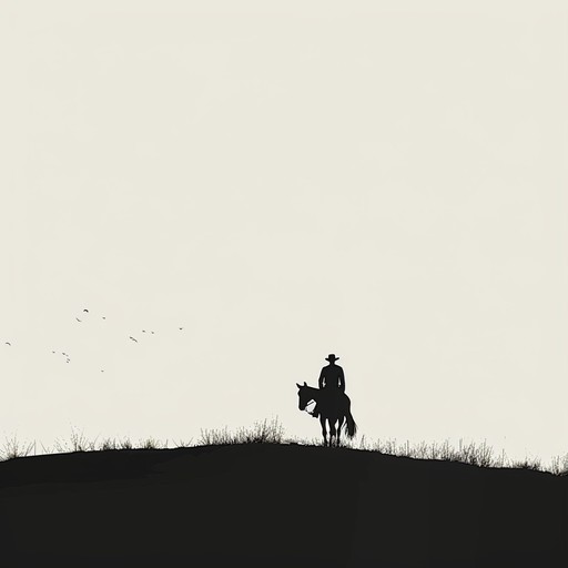 This instrumental piece tells the story of a lone cowboy riding across the vast, empty plains at sunset. The melody is carried by a solitary acoustic guitar, painting a picture of the cowboy's melancholy thoughts and memories. Accompanying the guitar are the mournful tones of a harmonica and the distant, echoing sound of a lap steel guitar. The song evokes a sense of longing, nostalgia, and the bittersweet beauty of the wild west.