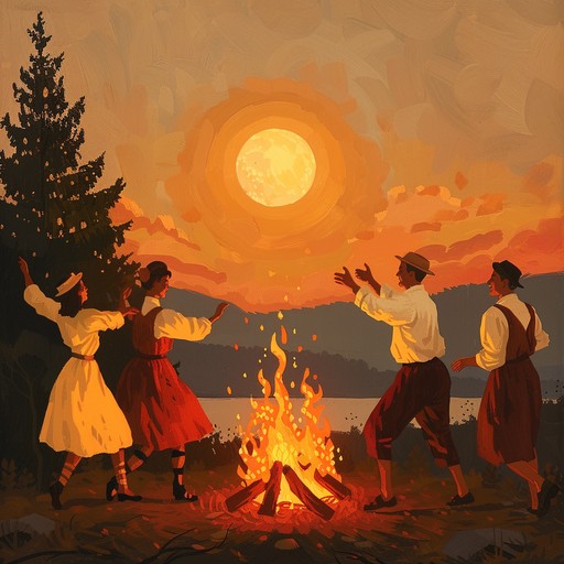 A lively, upbeat finnish pop song radiating the joy and energy of midsummer celebrations, featuring a blend of traditional rhythms and modern pop elements.