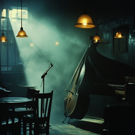 Picture a smoky, dimly lit jazz club with creeping shadows shimmying to an uncannily upbeat swing. This track pairs smooth saxophone melodies with dark underlying tones, creating a mysterious atmosphere that's both retro and hauntingly modern.