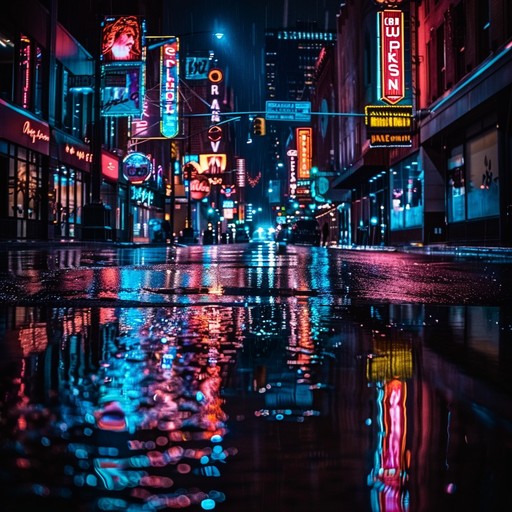 Blending the nostalgic rhythms of funk with the emotional depth of rock, this composition captures the essence of walking through a neon lit urban landscape after a rain, evoking feelings of solitude and reflection. Each note resonates like a raindrop reflecting streetlights, underlining the bittersweet beauty of urban loneliness.