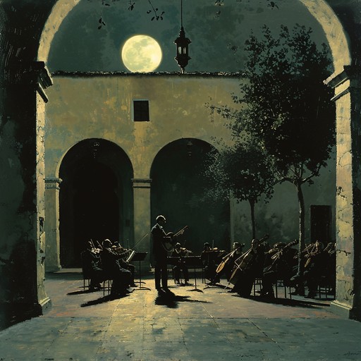 Experience the allure of a moonlit night with this entrancing blend of orchestral strings and fervent flamenco guitar, capturing the essence of romance and passion