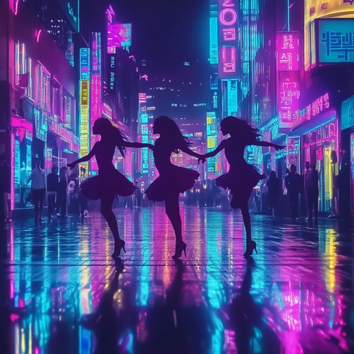 An instrumental k pop song combining groovy basslines, energetic beats, and shimmering synth melodies to create a captivating and danceable track inspired by seoul's vibrant nightlife