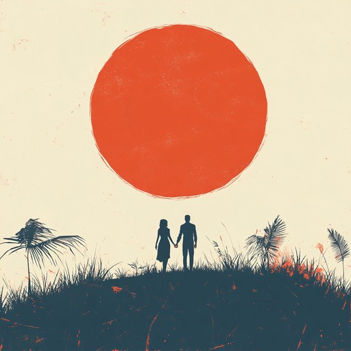 A mellow melody capturing a romantic sunset in the brazilian countryside. Feel the warmth of love through gentle acoustic guitar strums, invoking imagery of vast landscapes and heartfelt emotions. Perfect for setting an intimate mood.