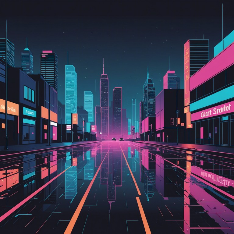 This track encapsulates the essence of a reflective, nocturnal drive through a city bathed in neon lights, with somber tones and a hint of nostalgia, powered by the emotive resonance of classic synthesizers.