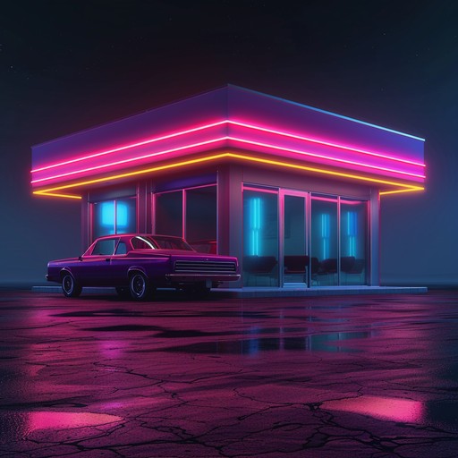 Picture yourself cruising down the streets of a vibrant cityscape illuminated by glowing neon signs, as the warm summer breeze flows through your hair. The smooth, mid-tempo beat and dreamy synths transport you back to a bygone era, evoking feelings of nostalgia and longing for simpler times.